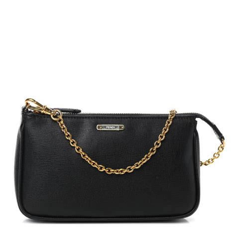 fendi portafoglio crayons|FENDI Vitello Elite Pochette Black 792902 .